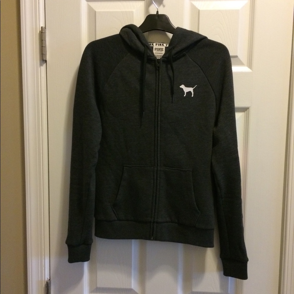 PINK Gray Hoodie
